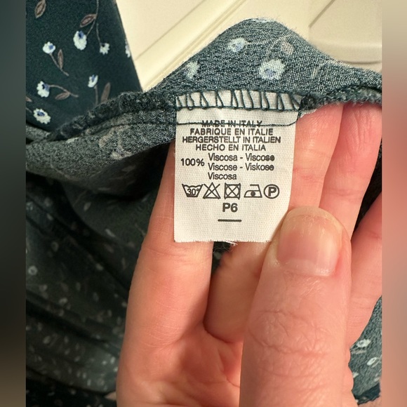 BRANDY MELVILLE GREEN FLORAL WRAP DRESS - Picture 8 of 11